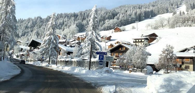 Village des Gets sous la neige